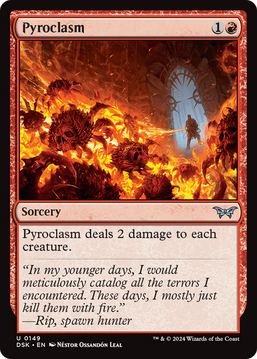 Pyroclasm (DSK-149) - Duskmourn: House of Horror - for just $0.06! 