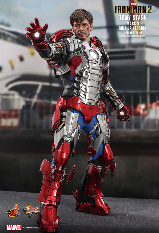 Tony Stark (Mark V Suit Up Version) Deluxe Marvel Sixth Scale Figure by Hot Toys - for just $500! 