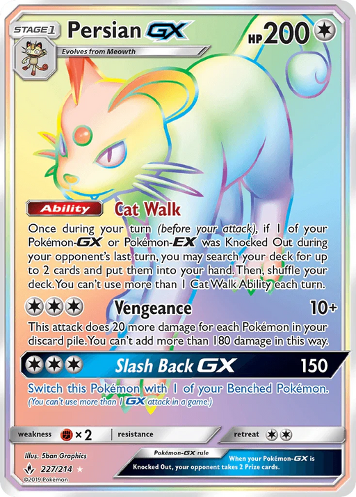 Persian GX (227/214) [Sun & Moon: Unbroken Bonds] - for just $8! 