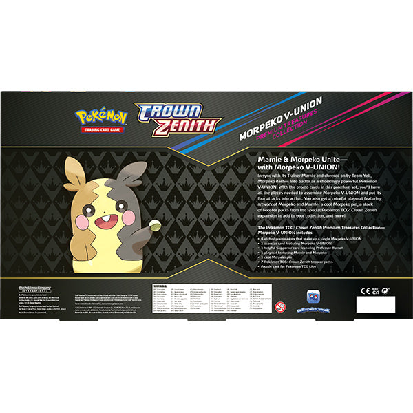 Pokemon: Crown Zenith Premium Treasure Collection - Morpeko V-UNION - for just $59.99! 