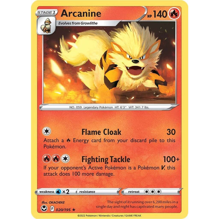 Arcanine (020/195) [Sword & Shield: Silver Tempest] - Just $0.05! Shop now at Retro Gaming of Denver