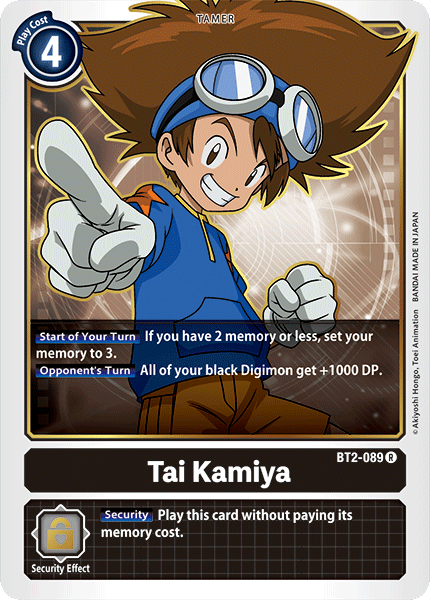 Tai Kamiya [BT2-089] [Release Special Booster Ver.1.0] - Just $0.20! Shop now at Retro Gaming of Denver