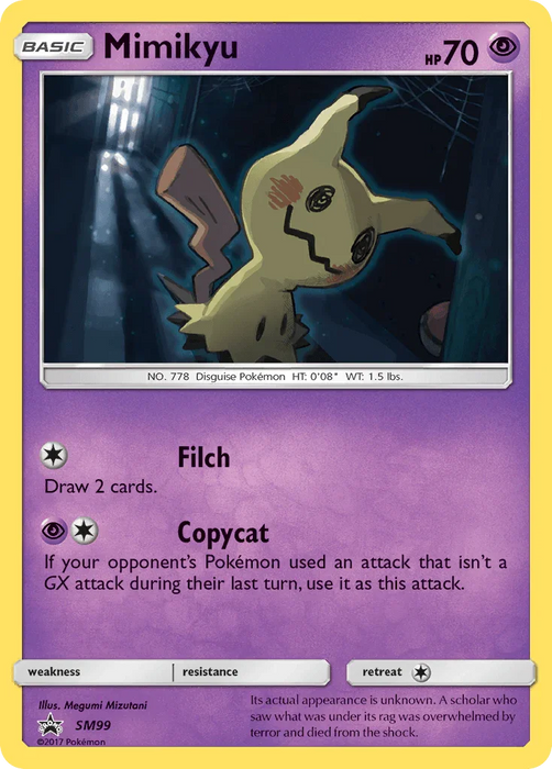 Mimikyu (SM99) [Sun & Moon: Black Star Promos] - for just $14.35! 