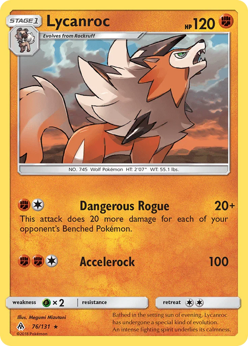 Lycanroc (76/131) [Sun & Moon: Forbidden Light] - for just $0.45! 