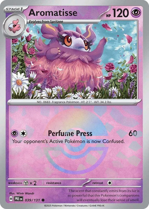Aromatisse (039/131) (Poke Ball Pattern) [Scarlet & Violet: Prismatic Evolutions] - for just $0.15! 