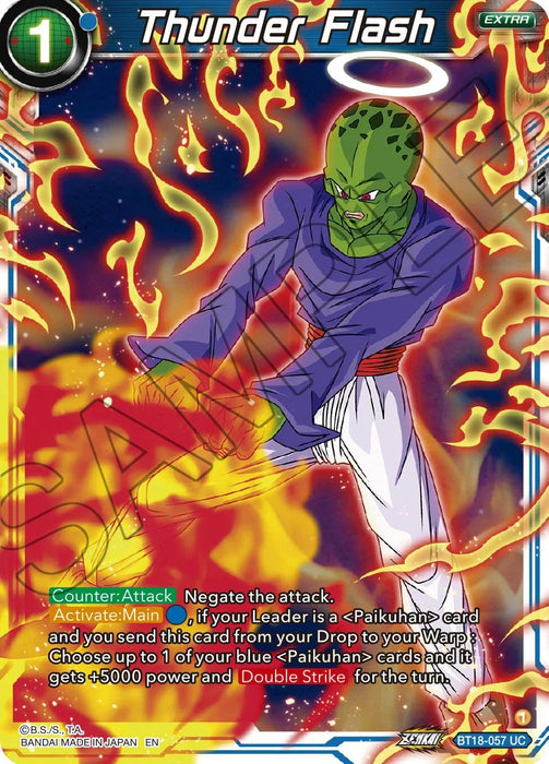 Thunder Flash (BT18-057) [Dawn of the Z-Legends] - for just $0.10! 