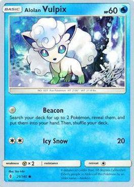 Alolan Vulpix (21/145) (Ice Path FTW - Zachary Bokhari) [World Championships 2017] - for just $0.85! 