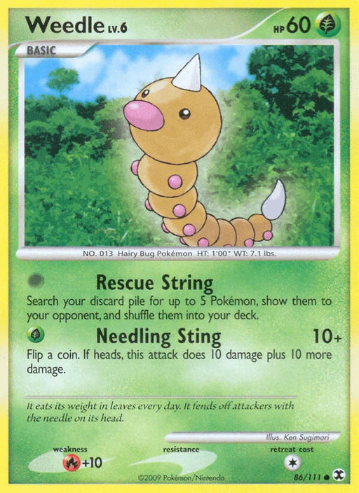 Weedle (86/111) [Platinum: Rising Rivals] - for just $0.15! 