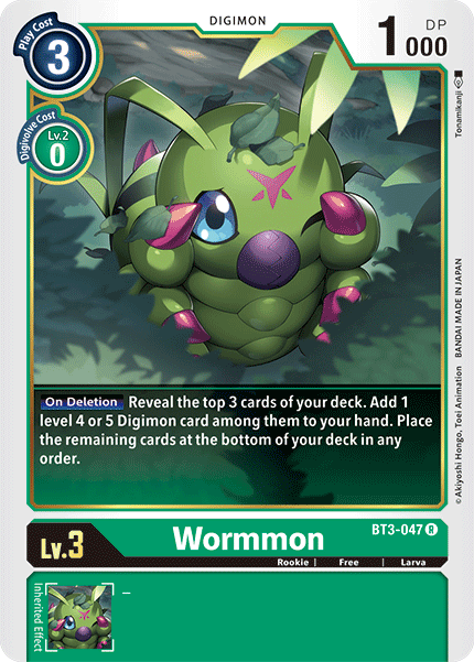 Wormmon [BT3-047] [Release Special Booster Ver.1.5] - Just $0.09! Shop now at Retro Gaming of Denver