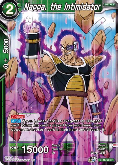 Nappa, the Intimidator (BT15-084) [Saiyan Showdown] - for just $0.10! 