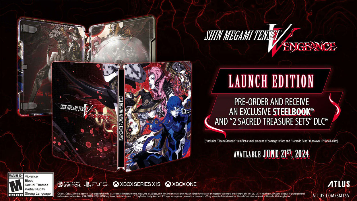Shin Megami Tensei V: Vengeance - Steelbook Launch Edition (PlayStation 5) - for just $0! 