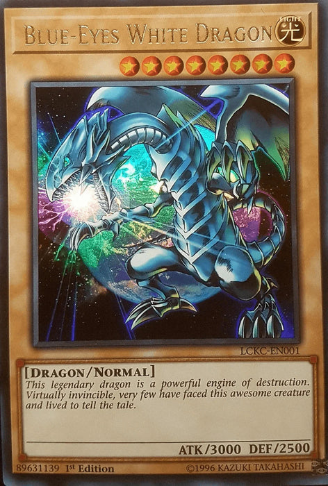 Blue-Eyes White Dragon (Version 3) [LCKC-EN001] Ultra Rare - for just $1.30! 