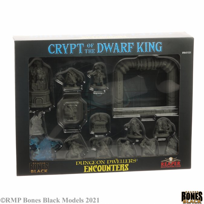 Reaper Bones Black: Crypt of the Dwarf King - Boxed Set - for just $24.99! 