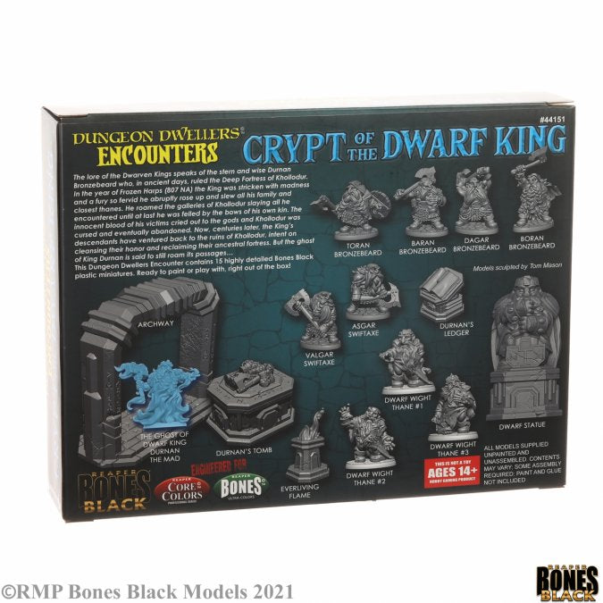 Reaper Bones Black: Crypt of the Dwarf King - Boxed Set - for just $24.99! 