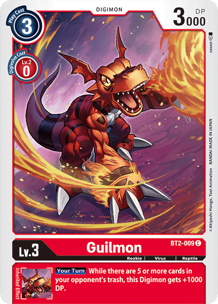 Guilmon [BT2-009] [Release Booster Ver.1.0] - Just $0.15! Shop now at Retro Gaming of Denver