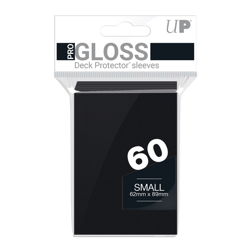 Ultra PRO: Small 60ct Sleeves - PRO-Gloss (Black) - Just $0! Shop now at Retro Gaming of Denver