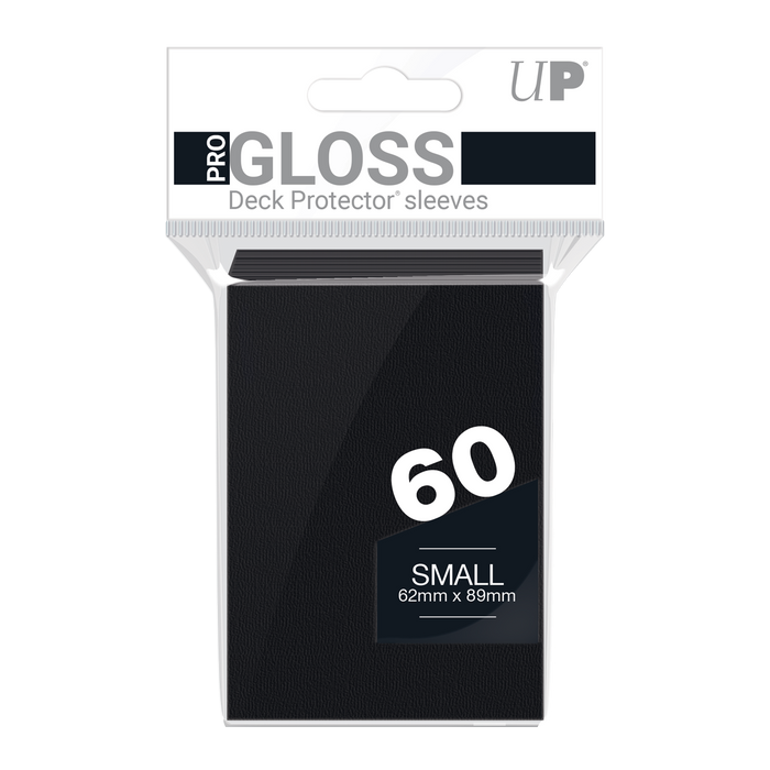 Ultra PRO: Small 60ct Sleeves - PRO-Gloss (Black) - Just $0! Shop now at Retro Gaming of Denver