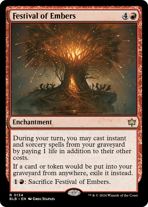 Festival of Embers (BLB-134) - Bloomburrow - for just $0.07! 