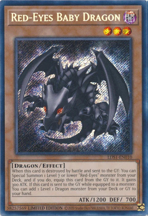 Red-Eyes Baby Dragon [LDS1-EN010] Secret Rare - for just $6.15! 