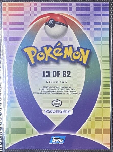 Noctowl Sticker (13 of 62) [Topps Pokemon Johto Series 1] - for just $0.75! 