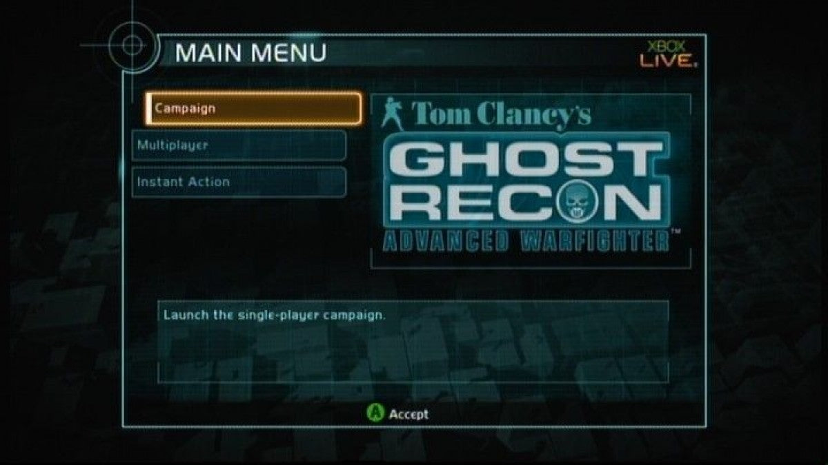 Tom Clancy's Ghost Recon: Advanced Warfighter – Xbox 360 (X360) - for just $4.99! 