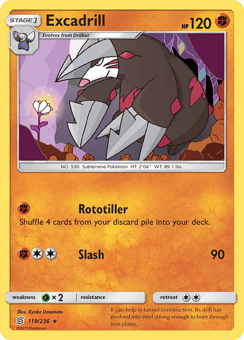 Excadrill (119/236) [Sun & Moon: Unified Minds] - for just $0.15! 