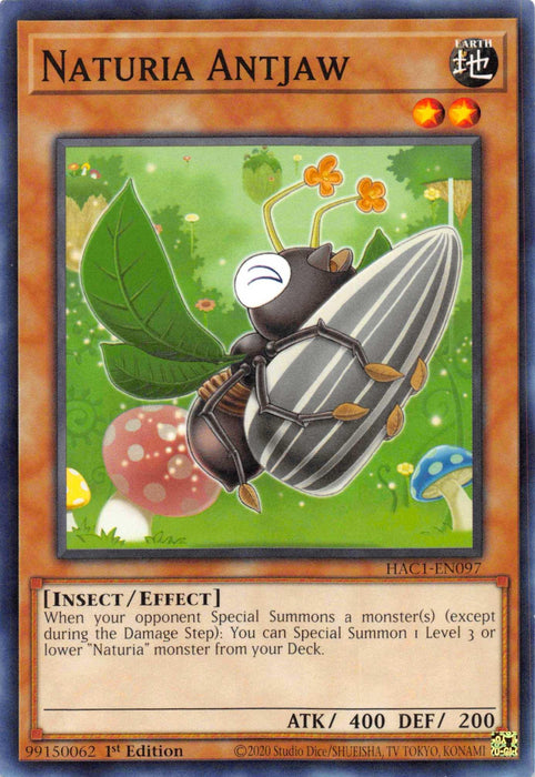 Naturia Antjaw [HAC1-EN097] Common - for just $0.10! 