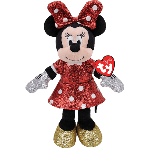 Ty Disney: Red Sparkle Minnie Mouse (Medium) - for just $11.99! 