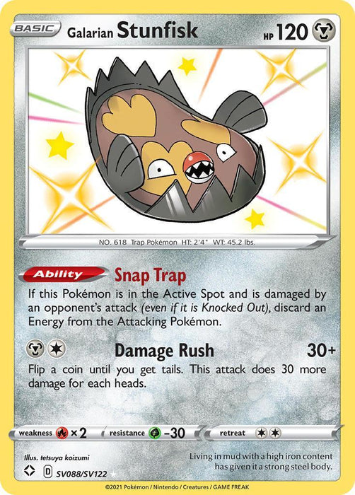 Galarian Stunfisk (SV088/SV122) [Sword & Shield: Shining Fates] - for just $0.75! 