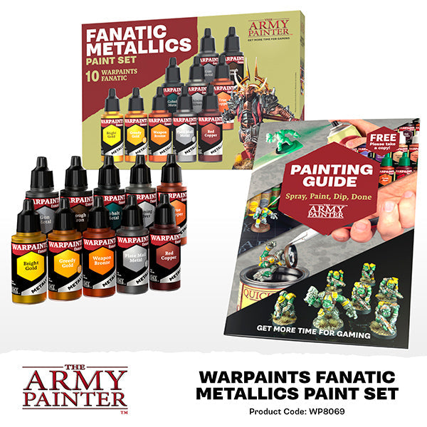 Army Painter Warpaints Fanatic: Metallics Paint Set - for just $42.50! 