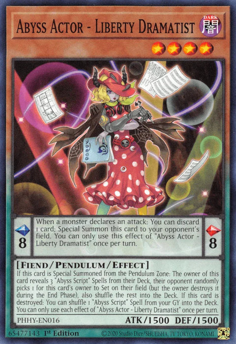 Abyss Actor - Liberty Dramatist [PHHY-EN016] Common - for just $0.10! 