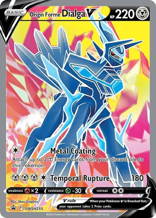 Origin Forme Dialga V (SWSH255) [Sword & Shield: Black Star Promos] - for just $1.80! 