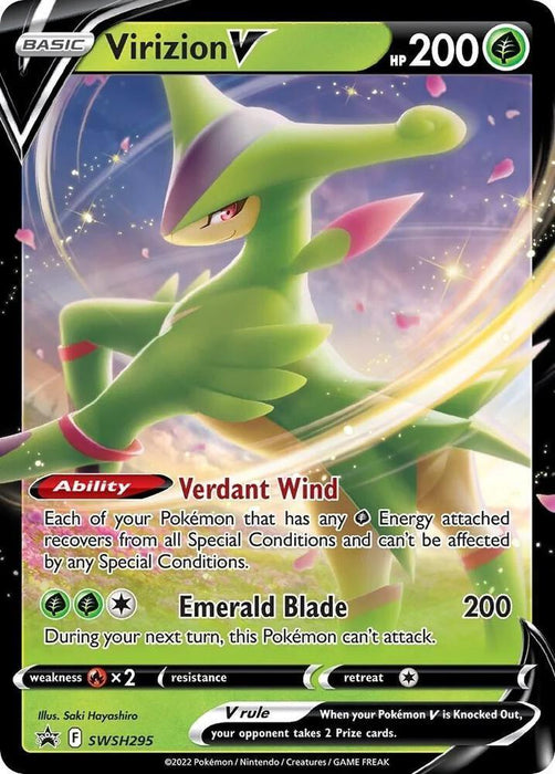 Virizion V (SWSH295) [Sword & Shield: Black Star Promos] - for just $0.35! 