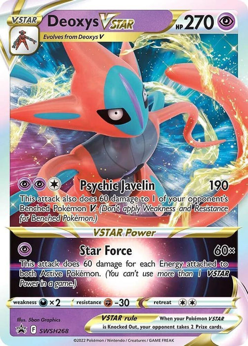 Deoxys VSTAR (SWSH268) [Sword & Shield: Black Star Promos] - for just $2.65! 