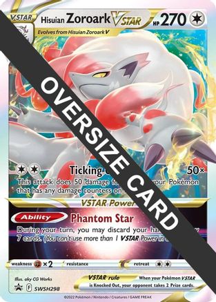 Hisuian Zoroark VSTAR SWSH298 - Jumbo Cards Holofoil - for just $1.25! 