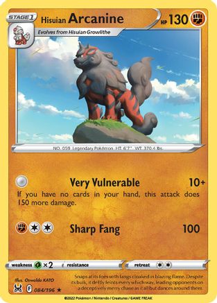 Hisuian Arcanine 084/196 - Deck Exclusives - for just $0.13! 
