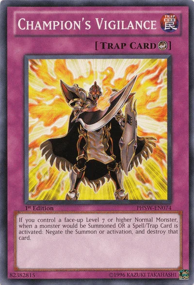 Champion's Vigilance [PHSW-EN074] Common - for just $0.10! 