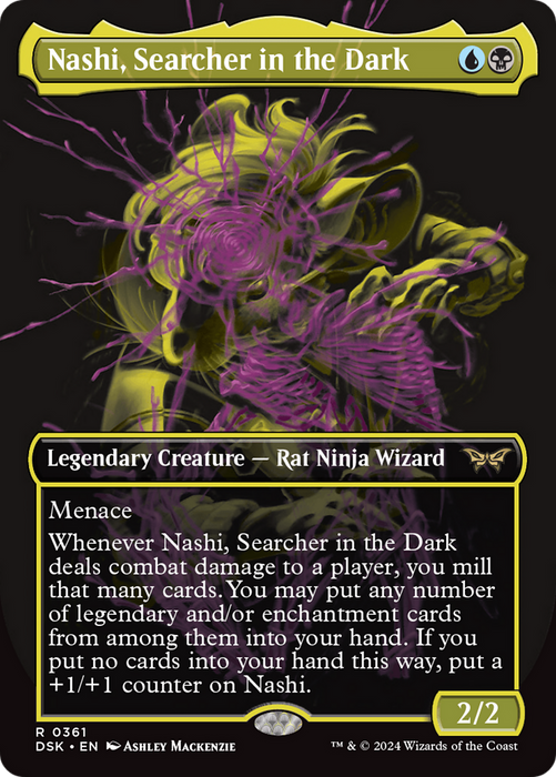 Nashi, Searcher in the Dark (DSK-361) - Duskmourn: House of Horror (Borderless) Foil - for just $0.13! 