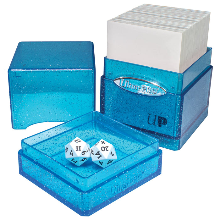 Ultra PRO: Satin Tower - Glitter Blue - for just $0! 