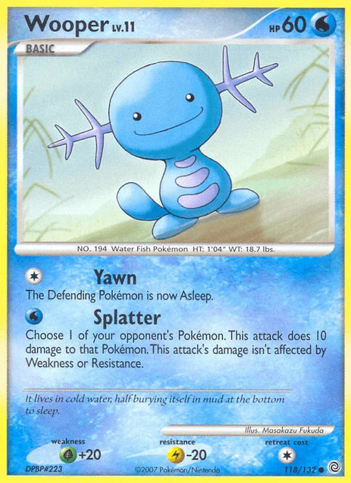 Wooper (118/132) [Diamond & Pearl: Secret Wonders] - for just $0.80! 