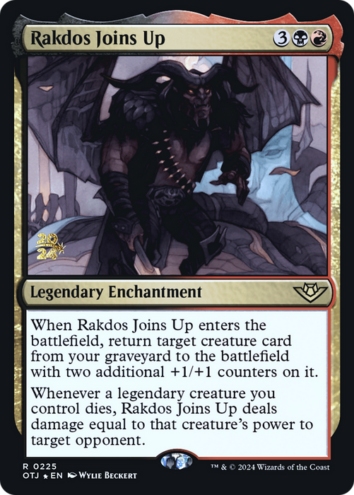 Rakdos Joins Up (PRE-225) - Outlaws of Thunder Junction Promos Foil - for just $0.35! 