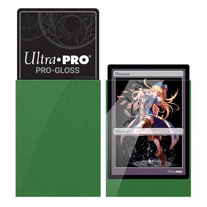 Ultra PRO: Small 60ct Sleeves - PRO-Gloss (Green) - Just $0! Shop now at Retro Gaming of Denver