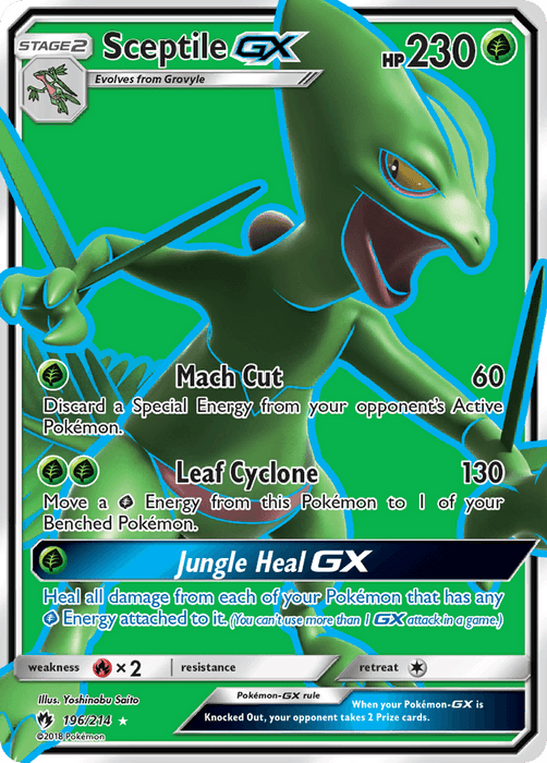 Sceptile GX (196/214) [Sun & Moon: Lost Thunder] - for just $5.15! 