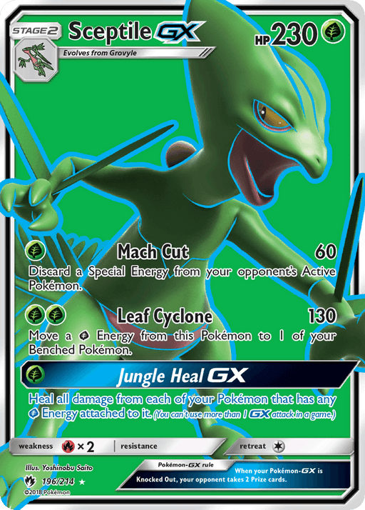 Sceptile GX (196/214) [Sun & Moon: Lost Thunder] - for just $5.15! 