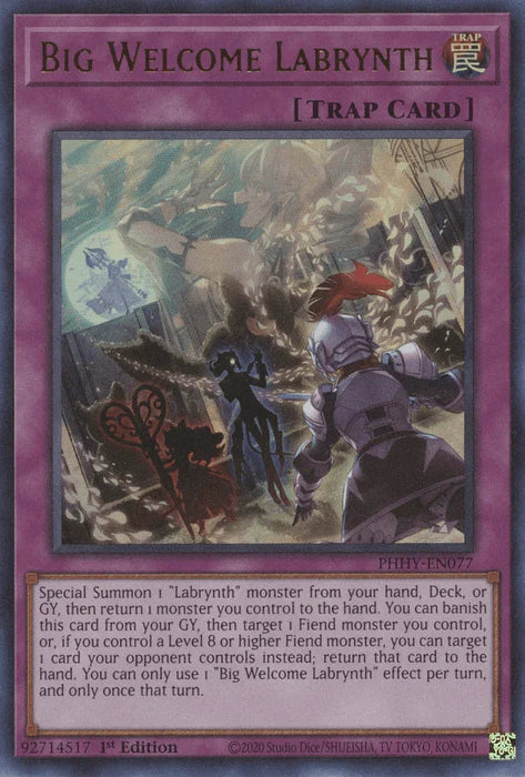 Big Welcome Labrynth [PHHY-EN077] Ultra Rare - for just $0.40! 