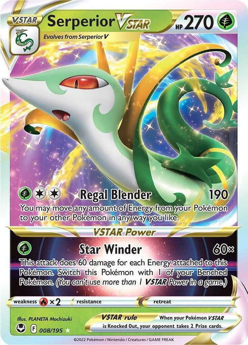 Serperior VSTAR (008/195) [Sword & Shield: Silver Tempest] - for just $0.45! 