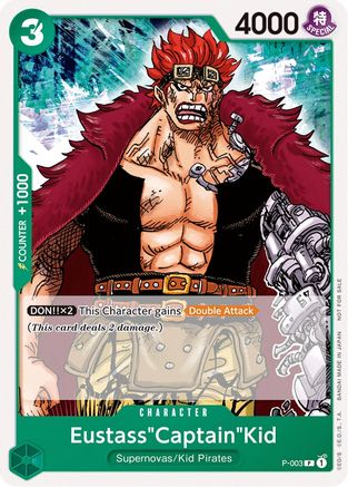 Eustass"Captain"Kid (Promotion Pack 2022) (P-003) - One Piece Promotion Cards - for just $0.95! 