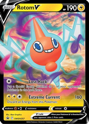Rotom V SWSH257/307 - SWSH Sword & Shield Promo Cards Holofoil - for just $0.49! 