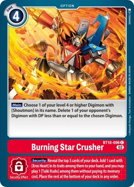 Burning Star Crusher [BT10-096] [Revision Pack Cards] - Just $0.09! Shop now at Retro Gaming of Denver