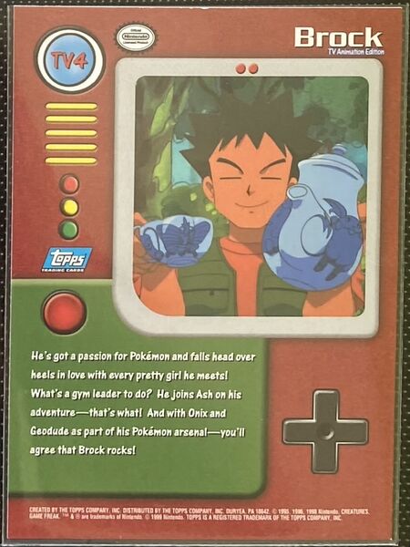Brock TV4 (TV4) [Topps TV Animation Edition Series 1 (Third Print)] - for just $1.50! 
